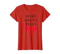 Trendy More Issues Than Vogue T-Shirt, Women, Red, XX-Large