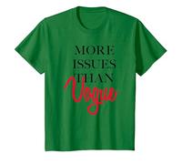 Trendy More Issues Than Vogue T-Shirt, Youth, Kelly Green, Medium
