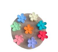 Trendy Multicolor Geometric Shape Hair Clip - Stylish Girls' Plastic Claw Small Hairpin for Back Head Cute Accessories Pack of 4 pc