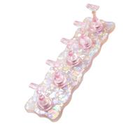 Trendy Nails Practice Stands with Popular Snowflake Waves Patterns in Highly Transparency Acrylic for Nails Artists Nails Practice