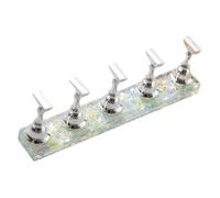 Trendy Nails Practice Stands with Popular Snowflake Waves Patterns in Highly Transparency Acrylic for Nails Artists Professional