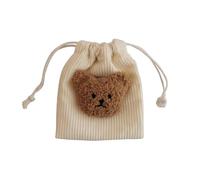 Trendy Organizers with Bear Pattern Trendy Holder Lightweight The Perfect Accessory for Busy Parents with String Bear Pattern Storage Bag Earphone Change Drawstring Keep Your Child Secure