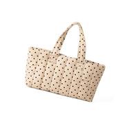 Trendy Oversized Shoulder Bag With Dot Pattern Spacious Handbag Ergonomic Polyester Casual Bag For Daily Use Stylish Dot Design Work