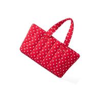 Trendy Oversized Shoulder Bag With Dot Pattern Spacious Handbag Ergonomic Polyester Casual Bag For Daily Use Stylish Dot Design Work