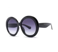 Trendy Oversized Unisex Round Sunglasses For Women Fashion Retro Driving Eye Wear Luxury Men Green Black UV400