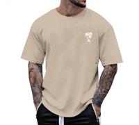 Trendy Palm Tree Tops for Men Graphic Summer Loose Tshirt 2025 Hawaiian T Shirts Casual Going Out Beach Y2K Tees Shirts Cute Tropical Tee Shirts Coconut Tree Short Sleeve Khaki