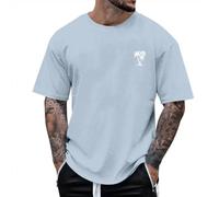 Trendy Palm Tree Tops for Men Graphic Summer Loose Tshirt 2025 Hawaiian T Shirts Casual Going Out Beach Y2K Tees Shirts Cute Tropical Tee Shirts Coconut Tree Short Sleeve Blue