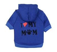 Trendy Pet Sweater for Small Dogs Fashionable Costume Apparel Comfortable Warm Pet Clothing (Dark Blue, XS)