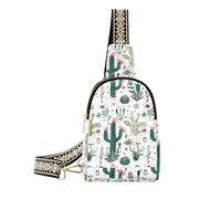 trendy Plant Cacti Boho Pattern Mexican Folk Art body fanny pack anti-theft travel cross body bag for day pack, plant cacti boho pattern Mexican folk art