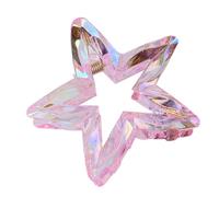 Trendy Point Star Acrylic Hair Claw Clip Multicolor Lightweight Hairpin For Girls Casual Fashion Accessories Trendy Hollow Star Clip