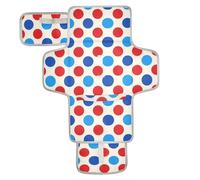 Trendy Polka Dot Blue Red Reusable Baby Changing Pads with Tissue Pocket Baby Diaper Changing pad Infant Travel Station Kit cambiadores de pa?ales para Bebes