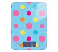 Trendy Polka Dot Peach Blue Yellow LCD Display mini Food Scale Travel 11lb/0.18oz, 5kg/5g Digital Kitchen Scale with 4 Unit for Weight Loss Roasting Roasting (Batteries not Included)