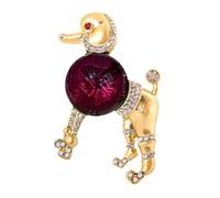 Trendy Poodle Brooch with Secure Lightweight Alloy Design for Travel, Parties, and Elegant Dog Brooch