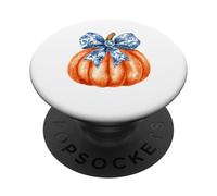 Trendy Pumpkin Aesthetic Chinoiserie Coquette Toile de Jouy PopSockets Adhesive PopGrip