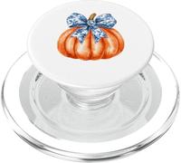 Trendy Pumpkin Aesthetic Chinoiserie Coquette Toile de Jouy PopSockets PopGrip for MagSafe