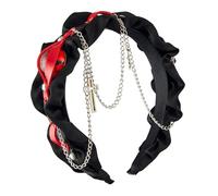 Trendy Punk Chain Headband Soft Comfortable for Long Short Hair for Themed Parties Night Outs and Everyday Use Dark Hair Accessory