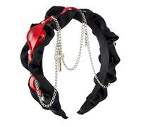 Trendy Punk Chain Headband Soft Comfortable for Long Short Hair for Themed Parties Night Outs and Everyday Use Dark Hair Accessory
