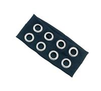 Trendy Punk Headband with Hollowed Eyelets and Wide Elastic Design French Styles Hairband Breathable Hairband for Women Wide Band Headband