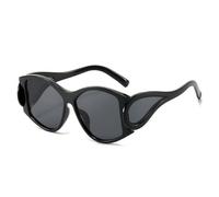 Trendy Punk Sports Shield Sunglasses For Women Luxury Vintage Sun Glasses For Ladies Eyewear,Black Gary