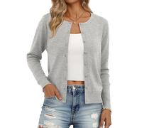 Trendy Queen Womens Cardigan Sweaters Lightweight Crew Neck Outfits Fall Fashion 2025 Clothing
