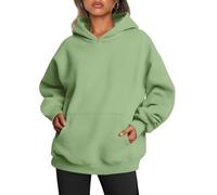 Trendy Queen Womens Oversized Hoodies Fleece Sweatshirts Fall Fashion 2025 Pullover Sweaters Winter Clothes, Sage Green, Medium