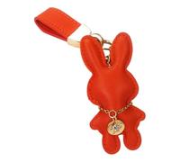 Trendy Rabbits Leather Bag Accessory Contemporary Rabbits Leather Purse Hanging Accessory For Casual Or Social Event