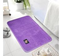 Trendy Realm Microfiber Memory Foam Bath Mat - Fast Drying Non slip Mats for Bathroom, Shower and Toiler Floor, Quick Dry, Water Absorbent and Washable Bathmats (Lavender, 50x80cm)