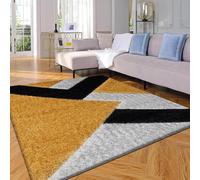 Trendy Realm Nia Lux CollectionRugs - Large Fluffy Area Rug Carpet Non-Slip Soft Modern Indoor Shaggy Floor Rug for Living Room, Bedroom, Hallway, Lounge - (Nia, Orcher, 120x170 cm)