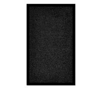 Trendy Realm Washable Rubber Doormat - Outdoor & Indoor Heavy Duty Non-Slip Doormat for Kitchen Garden, Inside & Outside Floor Mats, Waterproof and Dirt Trapper Entrance Doormats (Black, 40x60 cm)