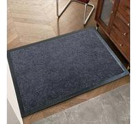 Trendy Realm Washable Rubber Doormat - Outdoor & Indoor Heavy Duty Non-Slip Doormat for Kitchen Garden, Inside & Outside Floor Mats, Waterproof and Dirt Trapper Entrance Doormats (Grey, 40x60 cm)