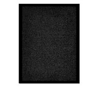 Trendy Realm Washable Rubber Rug - Outdoor & Indoor Heavy Duty Non-Slip Rug for Kitchen Garden, Inside & Outside Floor Mats, Waterproof and Dirt Trapper Entrance Rug (Black, 120x150 cm)