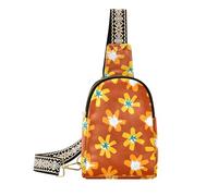 trendy Red Art Sunflower bag for woman lightweight black fanny pack for for day pack