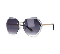 Trendy Retro Randlose Diamant Sonnenbrille Frauen Brille Dame Sonnenbrille Vintage Spiegel UV400