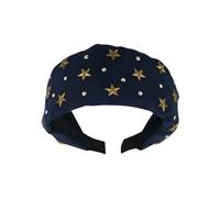 Trendy Rhinestones Star Hairband Korean Fashion Hair Accessory Comfortable Fabric For Women Teens Delicate Star Hair Accessory
