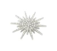 Trendy Rhinestones Studded Star Pin Accessories Suitable for Multiple Occasions Nonslip Clothing Accessory Star Brooch, One Size, as described, as described