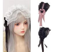 Trendy Ribbon Bows Hairband Youthful Hair Ribbon Stylish Daily Wear Headbands Fashionable Lace Hair Accessory