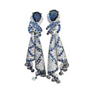 Trendy Ribbon Earrings Comfortable Colorful Ear Studs Alloy Texture Suitable For Youthful Fashion Enthusiasts Women Fashion