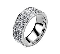 Trendy Rings Five Diamond Rings Fashion Stainless Steel Couple Rings Coloring, 13, Stainless Steel birthday gift for dad sunflower gift