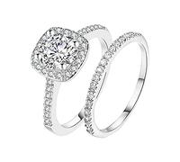 Trendy Rings For Teens Shaped Jewelry Heart Love Love Women Zircon Colorful Hearts Rings Size 9 (Silver-A, 8)
