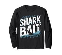 Trendy Shark Bait T Shirt Design for Ocean Lovers Long Sleeve T-Shirt