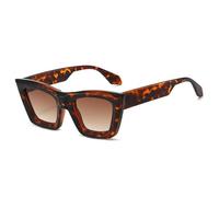 Trendy Simple Men And Women Large Frame Sunglasses Outdoor Driving Commuting Sports Shopping Street Shooting Sun Glasses(Brown)
