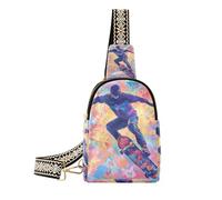 trendy Skateboard travel fanny pack multipurpose small sling bag for travel, Skateboard, One Size