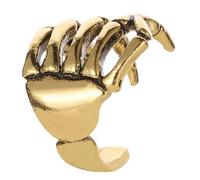 Trendy Skeleton Hand Spine Ear Cuff Alloy Ear Cartilage Clip Fashion Accessory for Music Festivals and Night Out Punk Skull Hand Spine Cuff