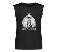 Trendy Sleeveless Giorgio Moroder Italo Disco Synthpop Lend Mens T-Shirt Black S