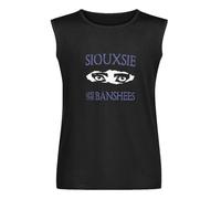 Trendy Sleeveless Girls Tee Tops Siouxsie and The Banshees Women's Basic Short Sleeve T-Shirt Black L