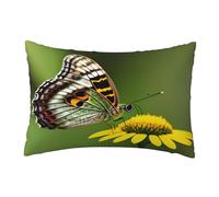 Trendy Soft Beautiful Glowing Butterfly 1 Print Pillowcase 30 X 45 Cm,Throw Cushion Cover With Hidden Zipper
