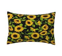 Trendy Soft Beautiful Sunflower Print Pillowcase 30 X 45 Cm,Throw Cushion Cover With Hidden Zipper