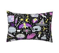Trendy Soft Magic Witch Witchcraft Bohemian Drawing Print Pillowcase 30 X 45 Cm,Throw Cushion Cover With Hidden Zipper