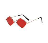 Trendy Sommer Frauen Sonnenbrille Unregelm??igen Vintage Kleine Rahmen Rhombus Damen Sonnenbrille Schattierungen Retro Legierung Brillen