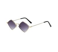 Trendy Sommer Frauen Sonnenbrille Unregelm??igen Vintage Kleine Rahmen Rhombus Damen Sonnenbrille Schattierungen Retro Legierung Brillen